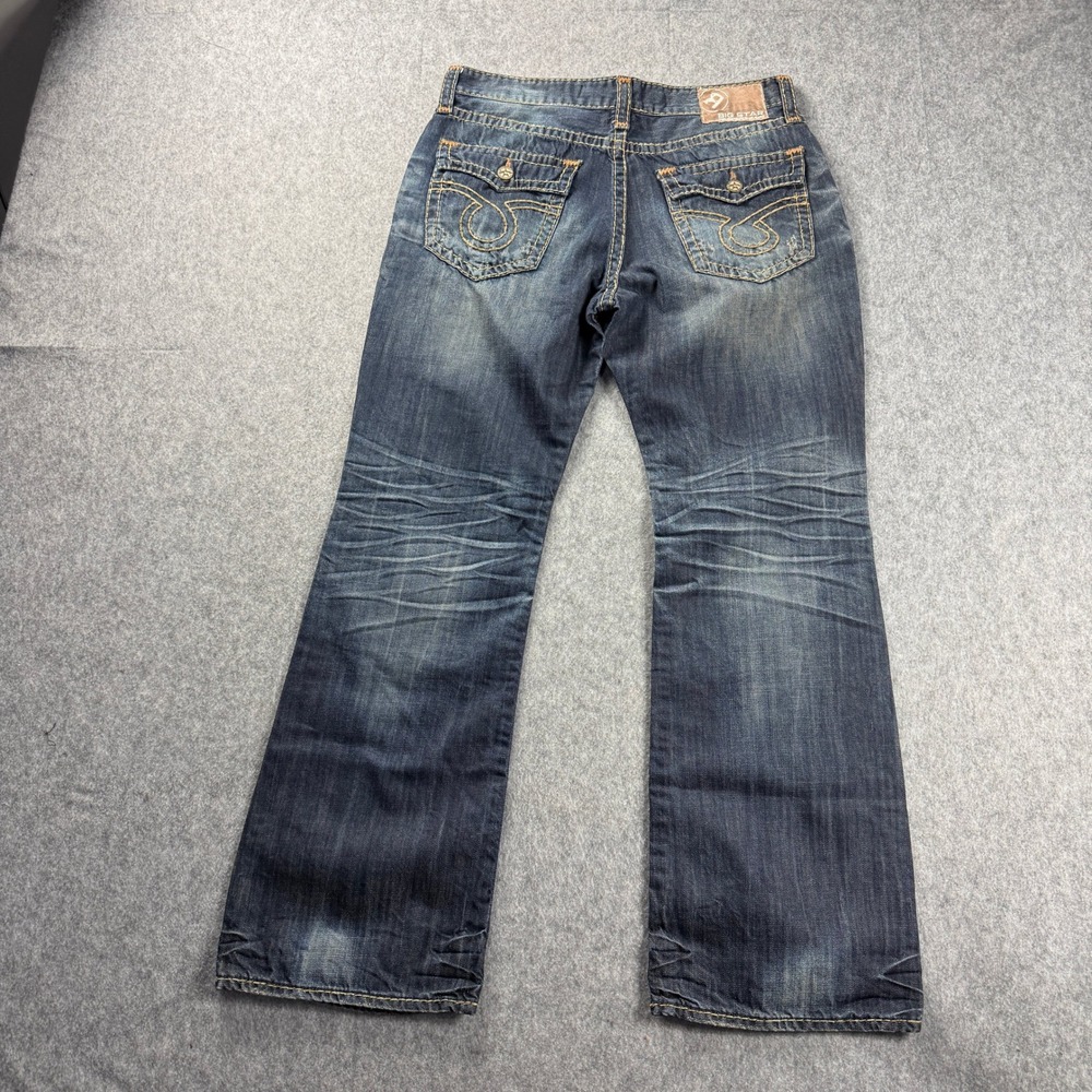 Big Star Voyager Loose Jeans Mens 38x34 Blue Dark Wash Limited Baggy Vintage - Picture 7 of 12